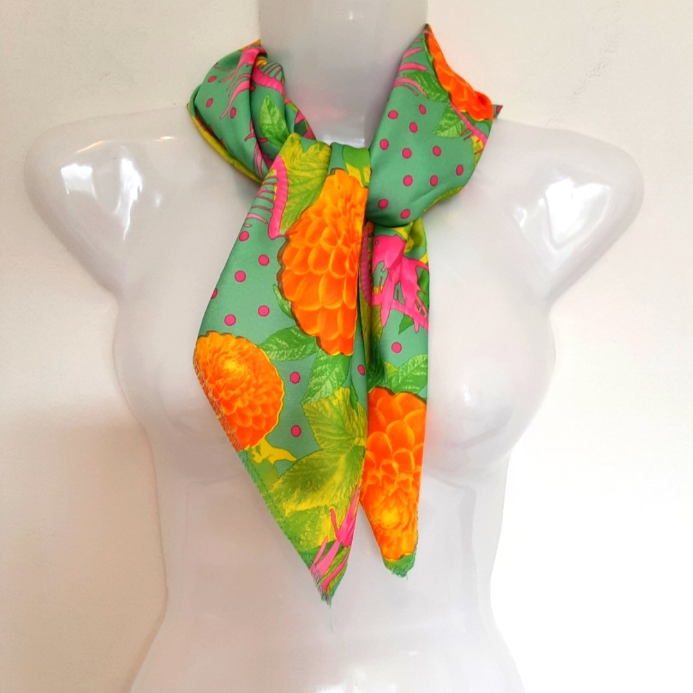 Floral Scarf Made From Recycled Plastic Bottles